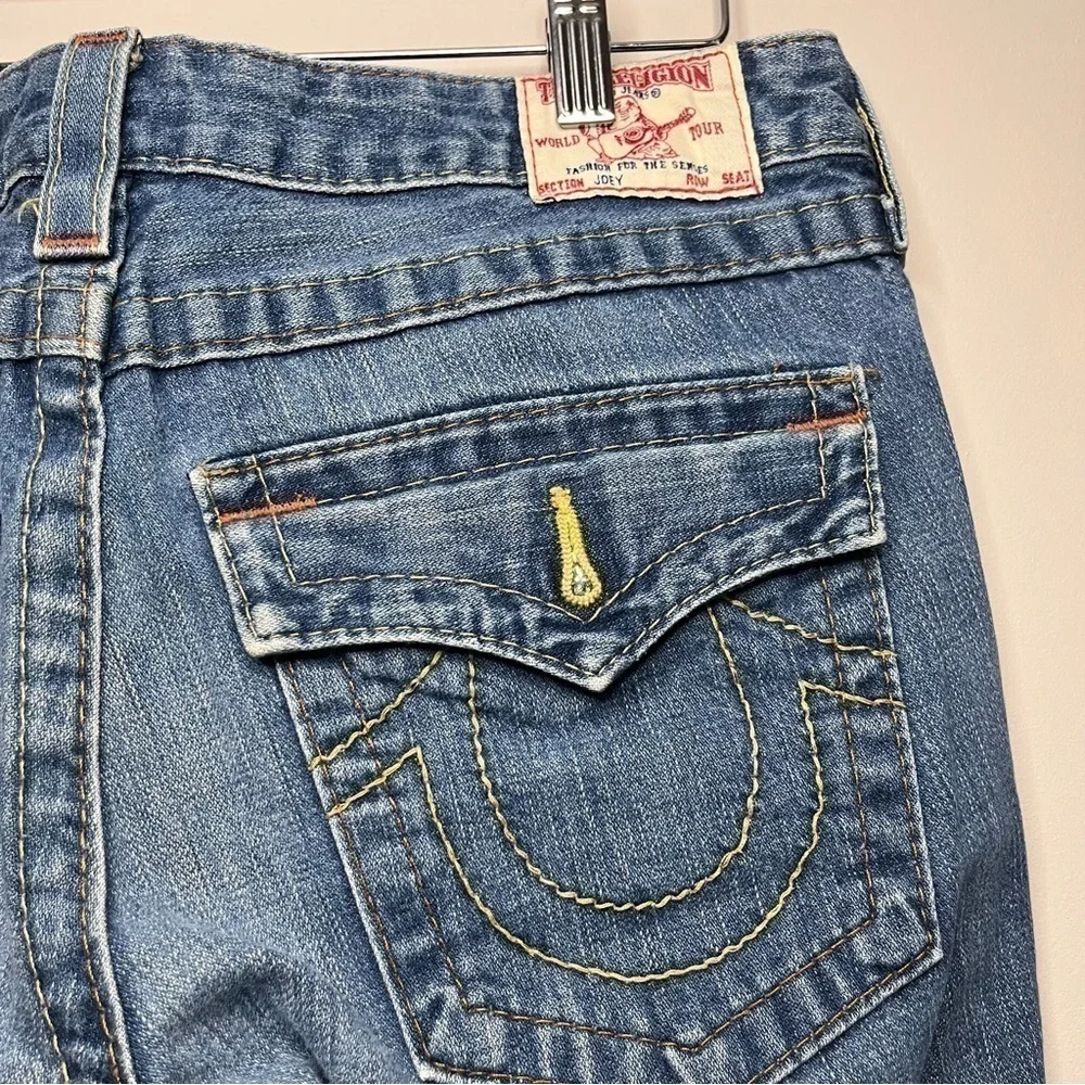 VINTAGE True Religion Two Toned Bootcut Jeans Women’s Size 30 - Picture 8 of 12